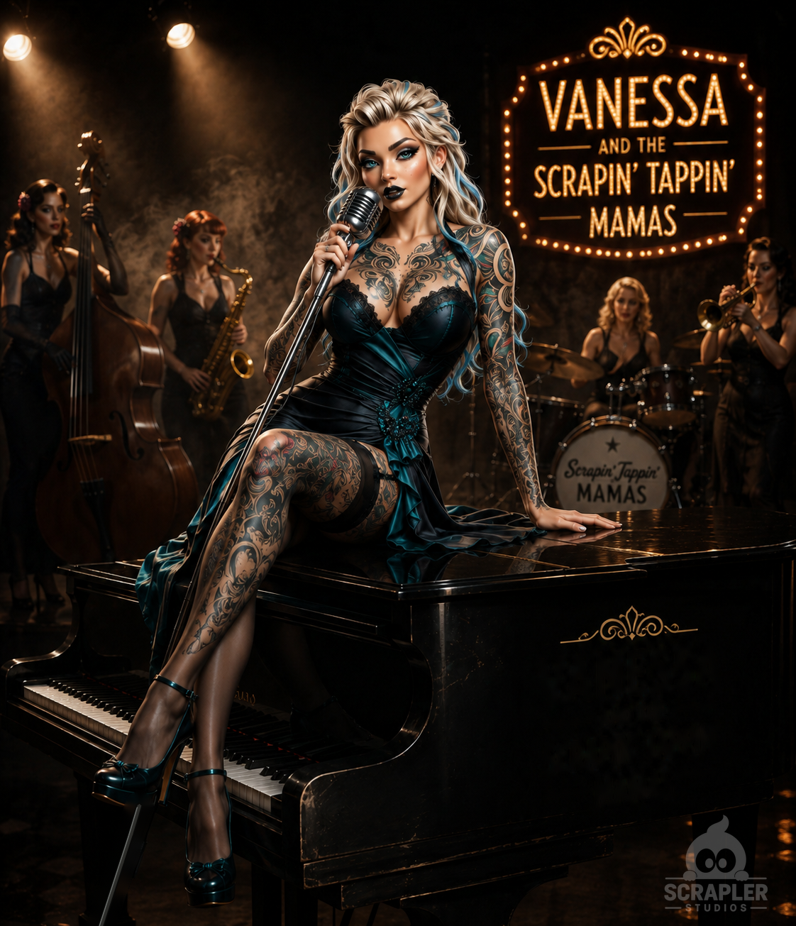 Vanessa and the Scrapin’ Tappin’ Mamas self-titled album cover
